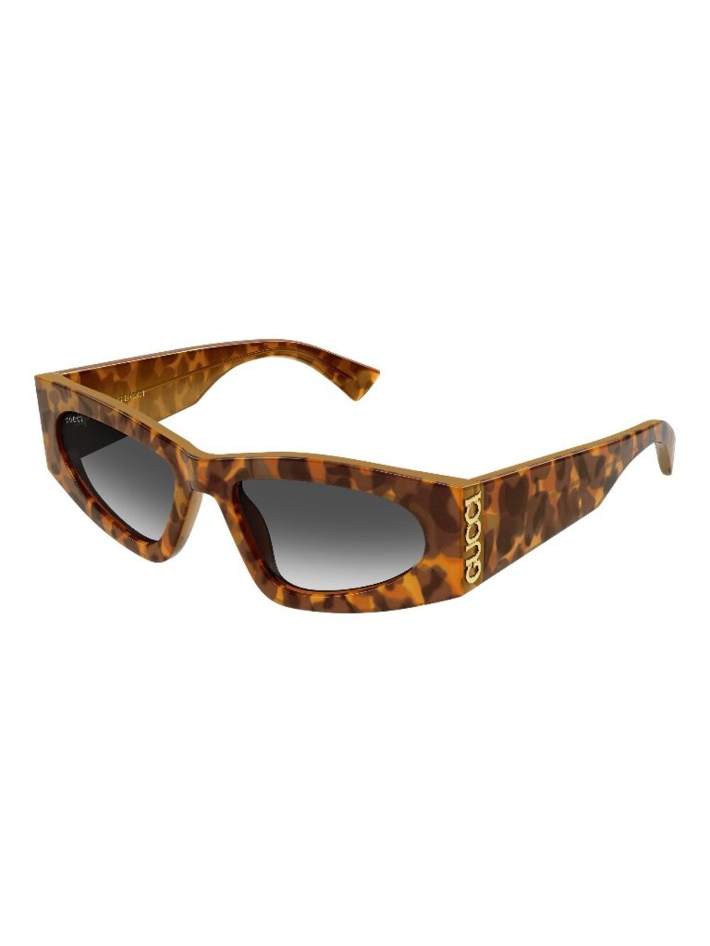 New Gucci Women's Sunglasses Havana Grey Lens Acetate Frame GG2040S 004 54